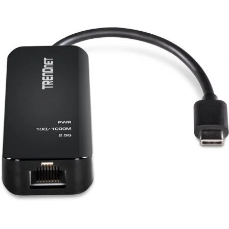 TRENDnet TUC-ET2G Adaptador USB-C a Ethernet 2.5GBASE-T TRENDnet TUC-ET2G Adaptador USB-C a Ethernet 2.5GBASE-T